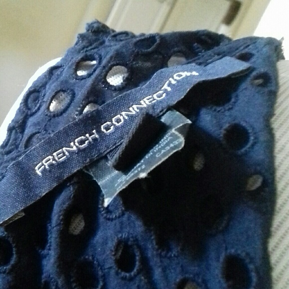 French Connection Blue/Orange Dress, Size 6 - Picture 6 of 6